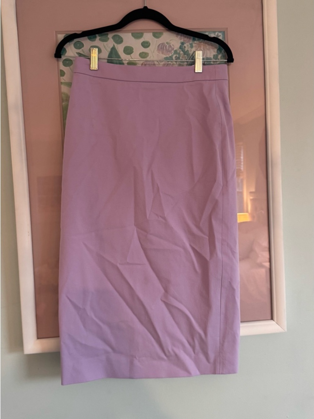 J. Crew Lilac Midi Pencil Skirt